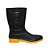 BOTA PVC PRETA SOLA AMARELA FORRO CANO 28cm - CARTOM - Imagem 1