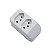 TOMADA BARRA FAME DUPLA (10A / 20A) 3P CINZA - 2699 / 3209 - Imagem 1
