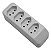 TOMADA BARRA FAME QUADRUPLA (10A / 20A) 3P CINZA - 2701 / 3211 - Imagem 1