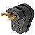 PINO REFORCADO FAME - 3P 10A/20A - PRETO 1490 / 1489 - Imagem 1