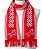 Fashion E Confortável Cachecol Pampa Argentino Unissex Vermelho Geometrico Un - Imagem 1
