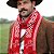 Fashion E Confortável Cachecol Pampa Argentino Unissex Vermelho Geometrico Un - Imagem 4