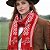 Fashion E Confortável Cachecol Pampa Argentino Unissex Vermelho Geometrico Un - Imagem 3