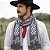 Fashion E Confortável Cachecol Pampa Argentino Unissex Cinza Geometrico Un - Imagem 3