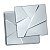 Forma ABS 2mm Gesso/Cimento - Scarlat Ref: 101 - 40 X 40 cm - Imagem 1