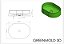 Molde Cuba Forma Oval Sobrepor Abs 4mm 50x35x12,5 Cm - Imagem 2