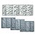 Forma ABS 2mm 9 Tijolinhos Rock Face Kit B Ref. 302 Tamanho 29.5 x 9.5 Cm - Imagem 1