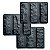 Forma ABS 2mm 9 Tijolinhos Rock Face Kit A Ref. 302 Tamanho 29.5 x 9.5 Cm - Imagem 3