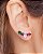 Ear cuff com zirconias em forma de gota, retangular e navete - Imagem 1