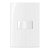Conjunto 4X2 Interruptor Simples Branco Sleek  Margirius - Imagem 1