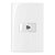 Conjunto 4X2 Telefone Rj11 Branco Sleek  Margirius - Imagem 1