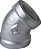 Cotovelo 45º Galvanizado 12./2''  Tupy - Imagem 1