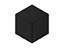 Six Santa Luzia Preto 11mm x 13cm x 15cm Revestimento de Paredes - Imagem 2