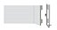 Rodapé Bellitas 10cm Branco Renova Flex Poliestireno Liso com Vinco 13mm x 220cm - Imagem 1