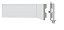 Rodapé Bellitas 7cm Branco Renova Flex Poliestireno Liso com Vinco 13mm x 220cm - Imagem 1