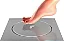RALO INOX 10X10 CM PARA BANHEIRO, MODELO CLICK ABRE-FECHA - Imagem 3