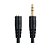 CABO DE AUDIO P2 MACHO STEREO X J2 FEMEA STEREO 5,0M PRETO - Imagem 2