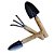 KIT JARDINAGEM PÁS EM AÇO PARA HORTA JARDIM 18CM 3 PEÇAS - Imagem 1