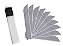 KIT 10 LAMINA PARA ESTILETE LARGA 18MM PROFISSIONAL - Imagem 1