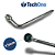 CHAVE DE RODA TIPO L UNIVERSAL COM ESPATULA 17 MM TECHONE - Imagem 2