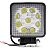 FAROL AUXILIAR LED MILHA 27W QUADRADO 11CM 12/24V 6000K - Imagem 1