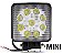 MINI FAROL AUXILIAR LED MILHA 27W QUADRADO 8,5CM 12/24V 6000K - Imagem 1