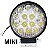 MINI FAROL AUXILIAR LED MILHA 42W REDONDO 8,5CM 12/24V 6000K - Imagem 1