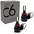 PAR LAMPADAS SUPERLED C6 BLACK MODELO H11 12V / 24V 8000K - Imagem 1