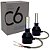 PAR LAMPADAS SUPERLED C6 BLACK MODELO H27 881 12V 24V 8000K - Imagem 1