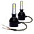 PAR LAMPADAS SUPERLED C6 BLACK MODELO H27 881 12V 24V 8000K - Imagem 2