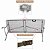 MESA DOBRAVEL VIRA MALETA CAMPING PRAIA 180CM x 75CM BRANCA - Imagem 6