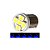 LAMPADA BA9S 5 LED T4W 69 AZUL 12V - Imagem 1