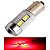 LAMPADA BA9S CAMBUS CREE 10 LED T4W 69 VERMELHO 12V - Imagem 1