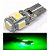 LAMPADA T10 CAMBUS 5 LED CANCELLER W5W VERDE 12V - Imagem 1