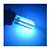 LAMPADA T10 SILICONADA COB LED W5W AZUL CRISTAL 12V - Imagem 2