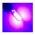 LAMPADA T10 SILICONADA COB LED W5W ROSA PINK 12V - Imagem 2