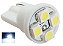 LAMPADA T10 4 LED W5W BRANCO 12V - Imagem 1