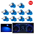 LAMPADA T5 B8.5 D 1 LED AZUL 24V - Imagem 2