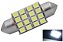 LAMPADA TORPEDO 16 LED C5W 36 MM BRANCO 12V - Imagem 1