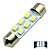 LAMPADA TORPEDO 6 LED C5W 39 MM BRANCO 12V - Imagem 1