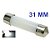 LAMPADA TORPEDO COB LED CILINDRO 31 MM C5W BRANCO 12V - Imagem 1