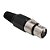 JACK XLR CANNON PRETO CORPO PLASTICO - Imagem 1