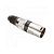 PLUG XLR CANNON PRETO CORPO "METALICO" - Imagem 1