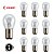 CAIXA C/ 10 LAMPADA BAZ15D 7225 HALOGENA 2 POLO PY21/4W CINOY 12V - Imagem 1