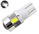 LAMPADA T10 CREE 6 LED W5W WHITE BRANCO 12V - Imagem 1