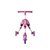 Triciclo Infantil Dobrável Rosa - Clingo - Imagem 2