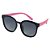 Óculos de Sol Infantil Flexível Tamanho Único UV 400 Preto e Rosa - Pimpolho - Imagem 1