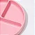 Prato Infantil Silicone com Divisórias e Ventosa Rosa Petit Piá - Imagem 3