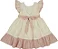 Vestido bege com detalhe rosê maquinetado - Bárbara Kids - Imagem 2