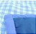 Tapete Piquenique Impermeável e Acolchoado Xadrez Azul - Colo de Mãe - Imagem 2